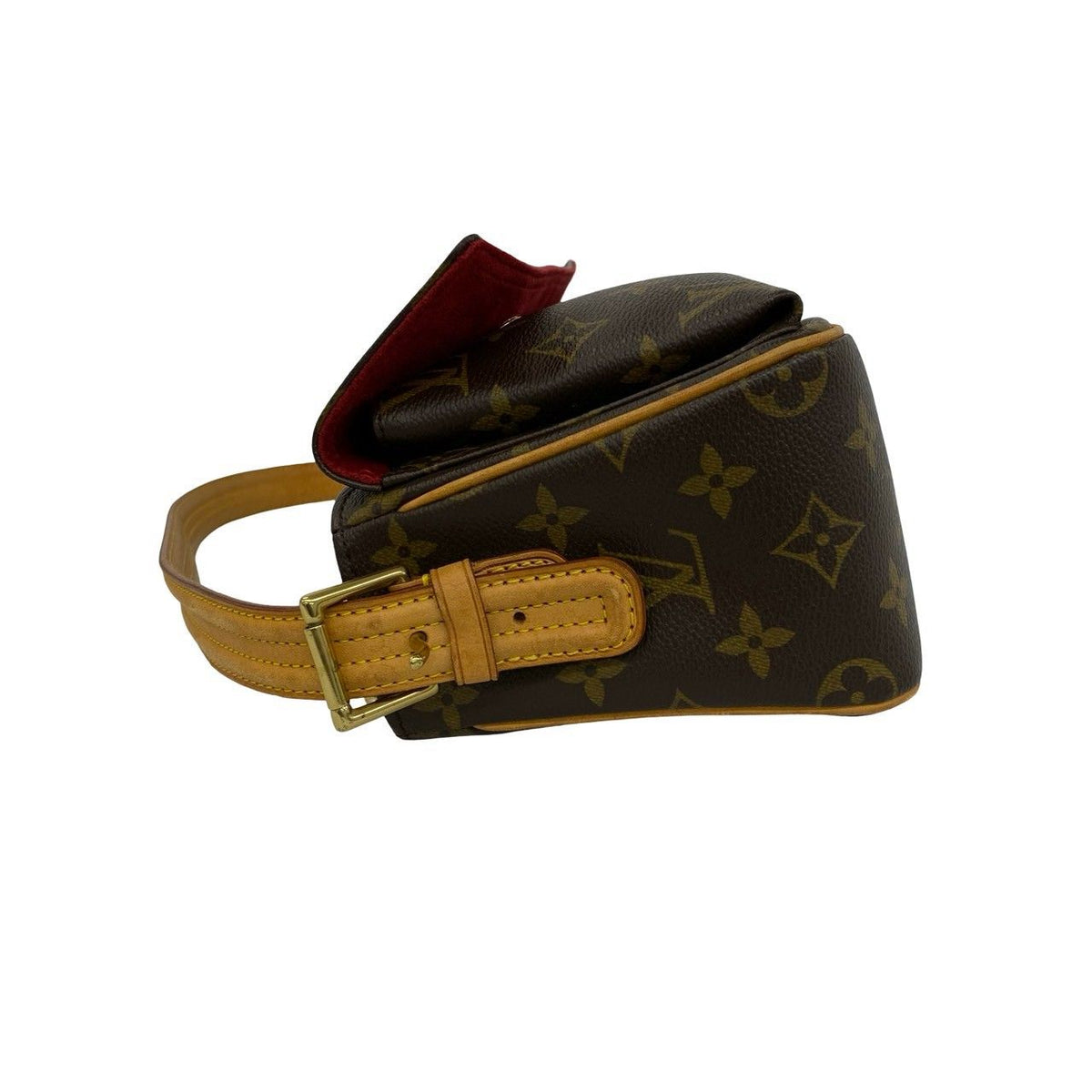 Louis Vuitton Viva-Cite MM Monogram Leather Shoulder Bag Brown — view 5