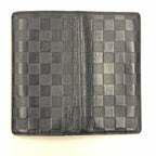 Louis Vuitton Damier Infini Portefeuille Brazza Bifold Wallet Black — view 3