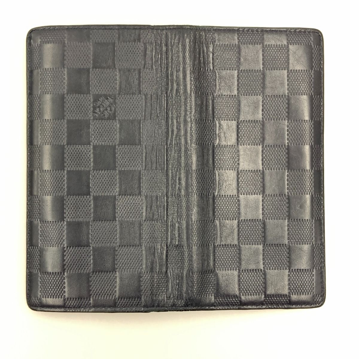 Louis Vuitton Damier Infini Portefeuille Brazza Bifold Wallet Black — view 3