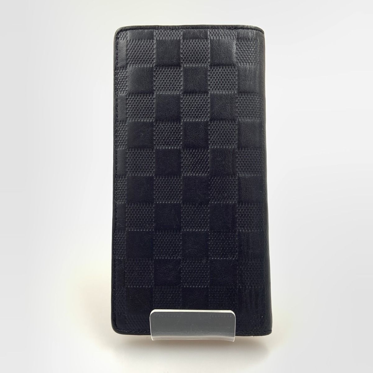 Louis Vuitton Damier Infini Portefeuille Brazza Bifold Wallet Black — view 2