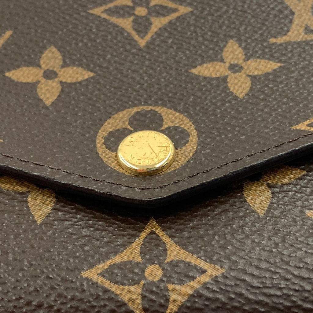 Louis Vuitton Monogram Portefeuille Sarah Bifold Wallet Brown Pink — view 3
