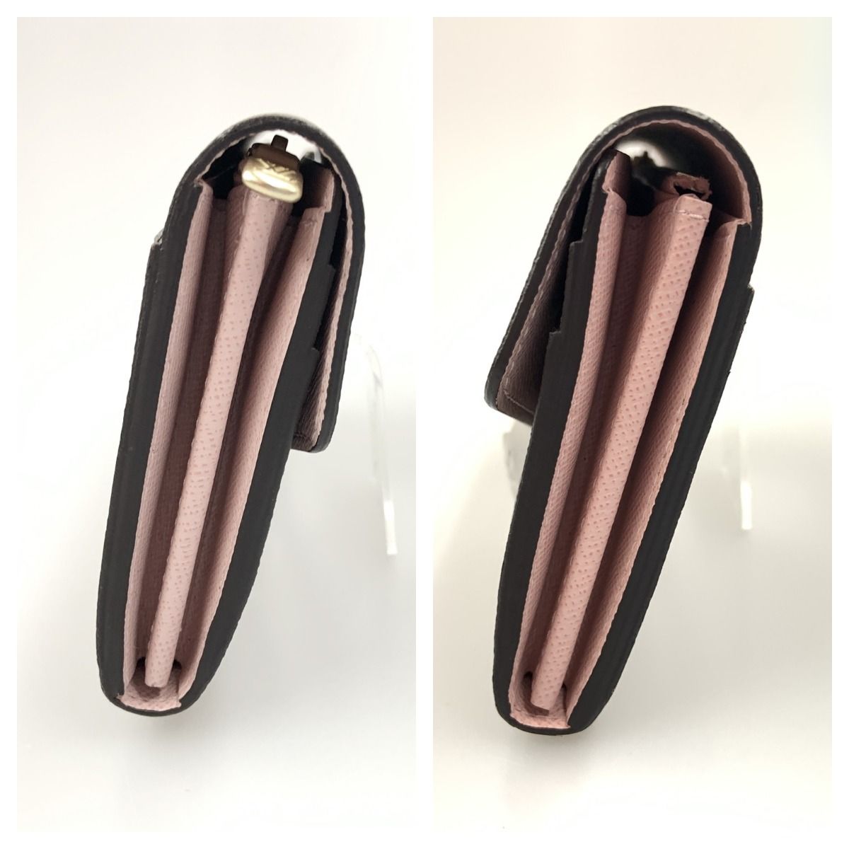 Louis Vuitton Monogram Portefeuille Sarah Bifold Wallet Brown Pink — view 6