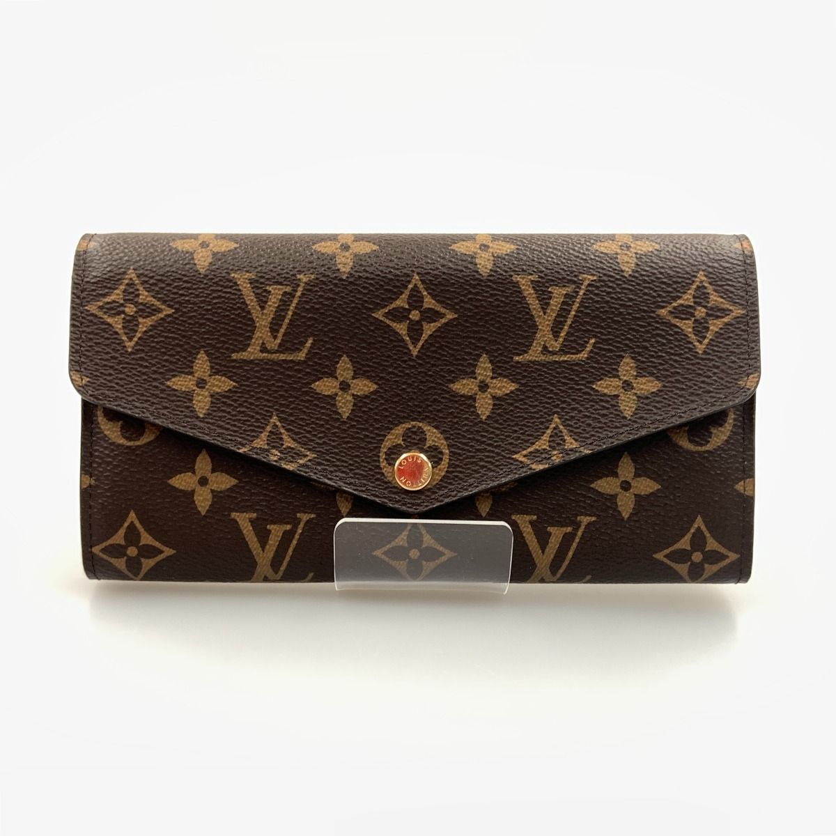 Louis Vuitton Monogram Portefeuille Sarah Bifold Wallet Brown Pink