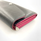 Louis Vuitton Epi Portefeuille Sarah Bifold Wallet Black Pink — view 3