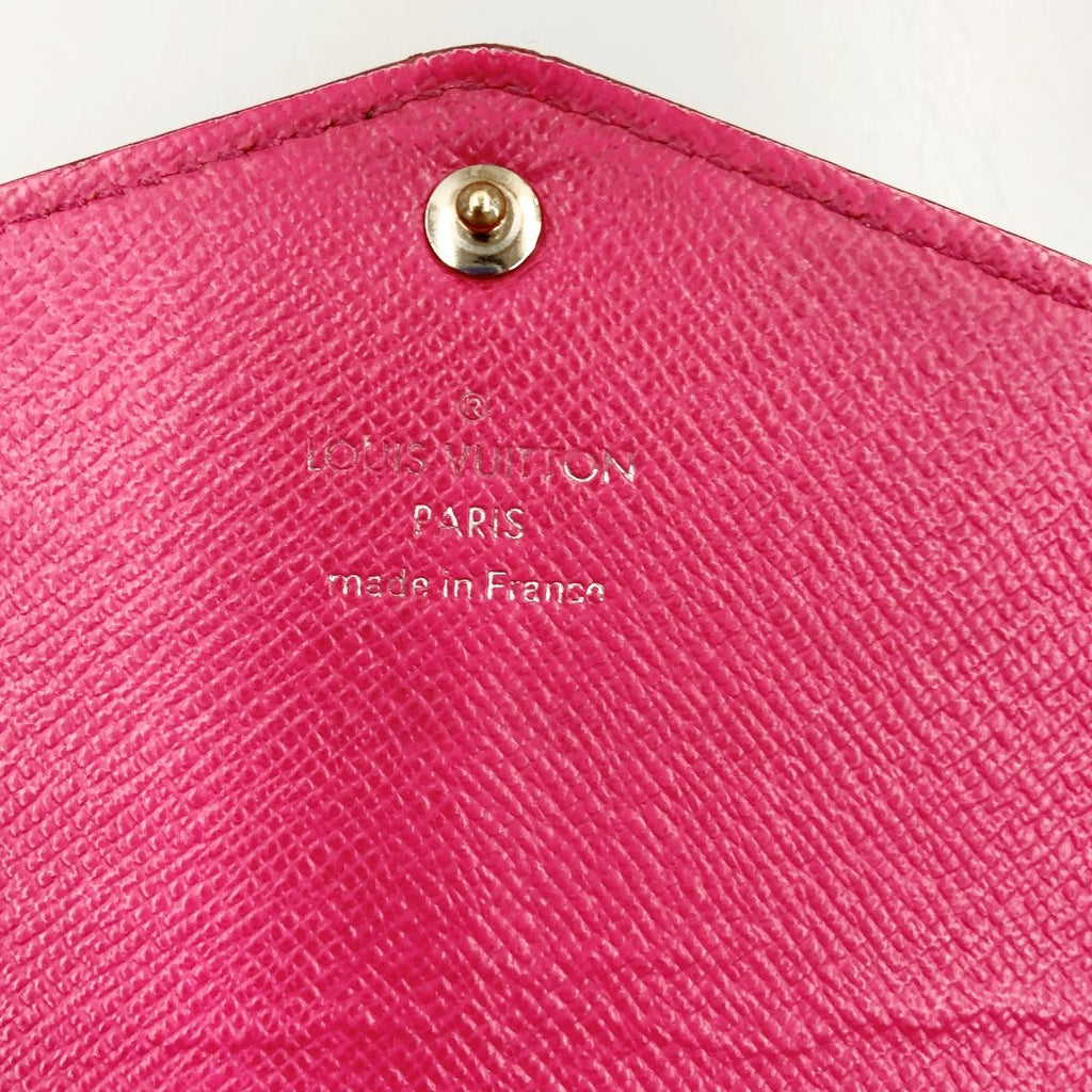 Louis Vuitton Epi Portefeuille Sarah Bifold Wallet Black Pink — view 6