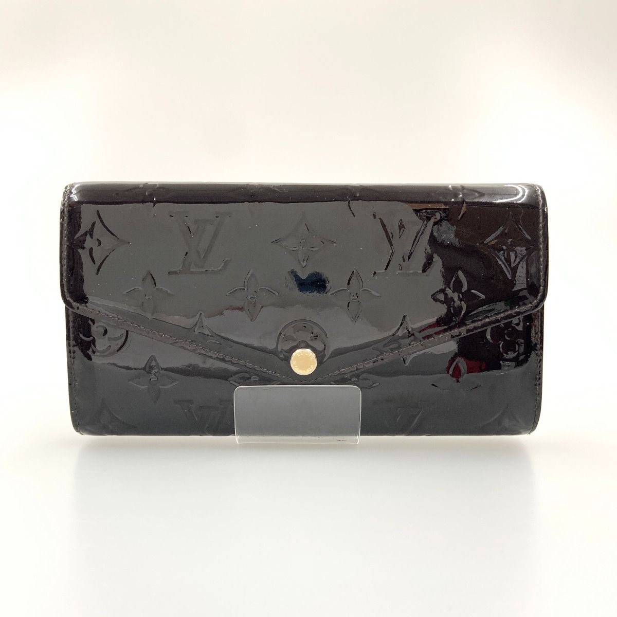 Louis Vuitton Monogram Vernis Portefeuille Sarah Bifold Wallet Purple