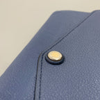 Louis Vuitton Monogram Empreinte Portefeuille Sarah Bifold Wallet Blue — view 4