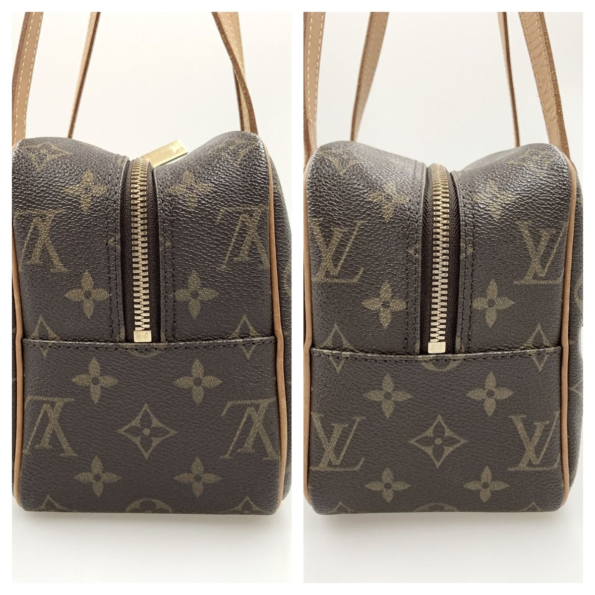Louis Vuitton Monogram Cite MM Shoulder Bag Brown — view 7