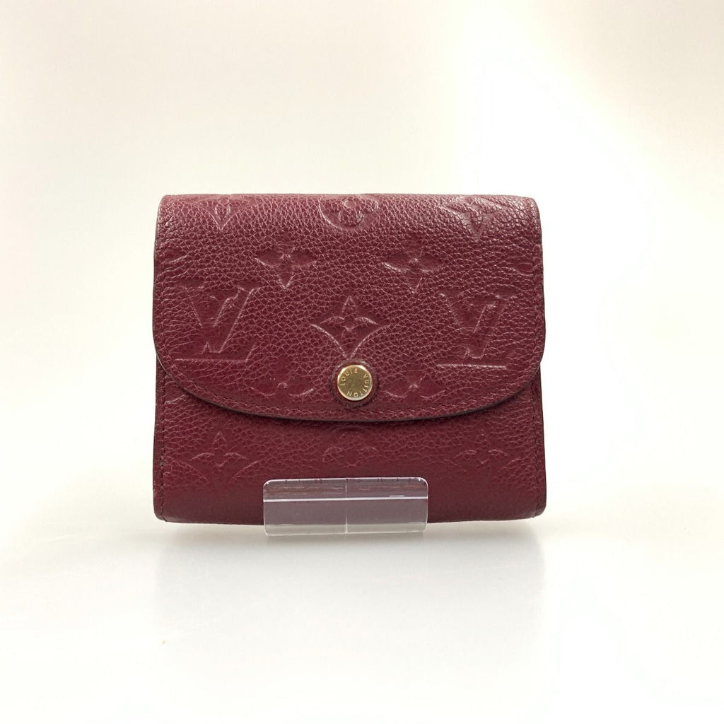 Louis Vuitton Empreinte Portefeuille Marine Trifold Wallet Wine