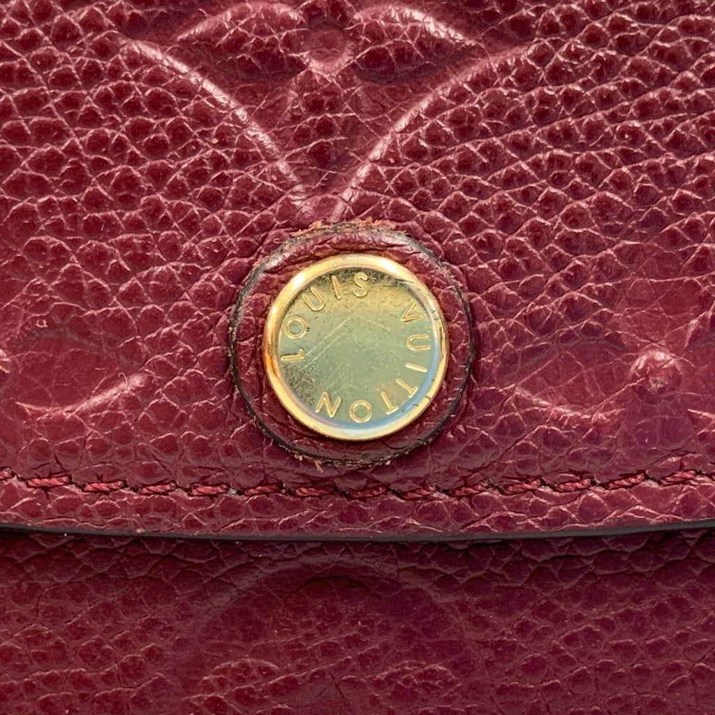 Louis Vuitton Empreinte Portefeuille Marine Trifold Wallet Wine — view 3