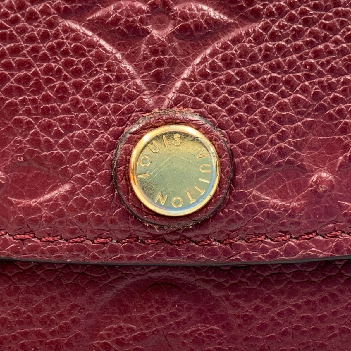 Louis Vuitton Empreinte Portefeuille Marine Trifold Wallet Wine — view 3