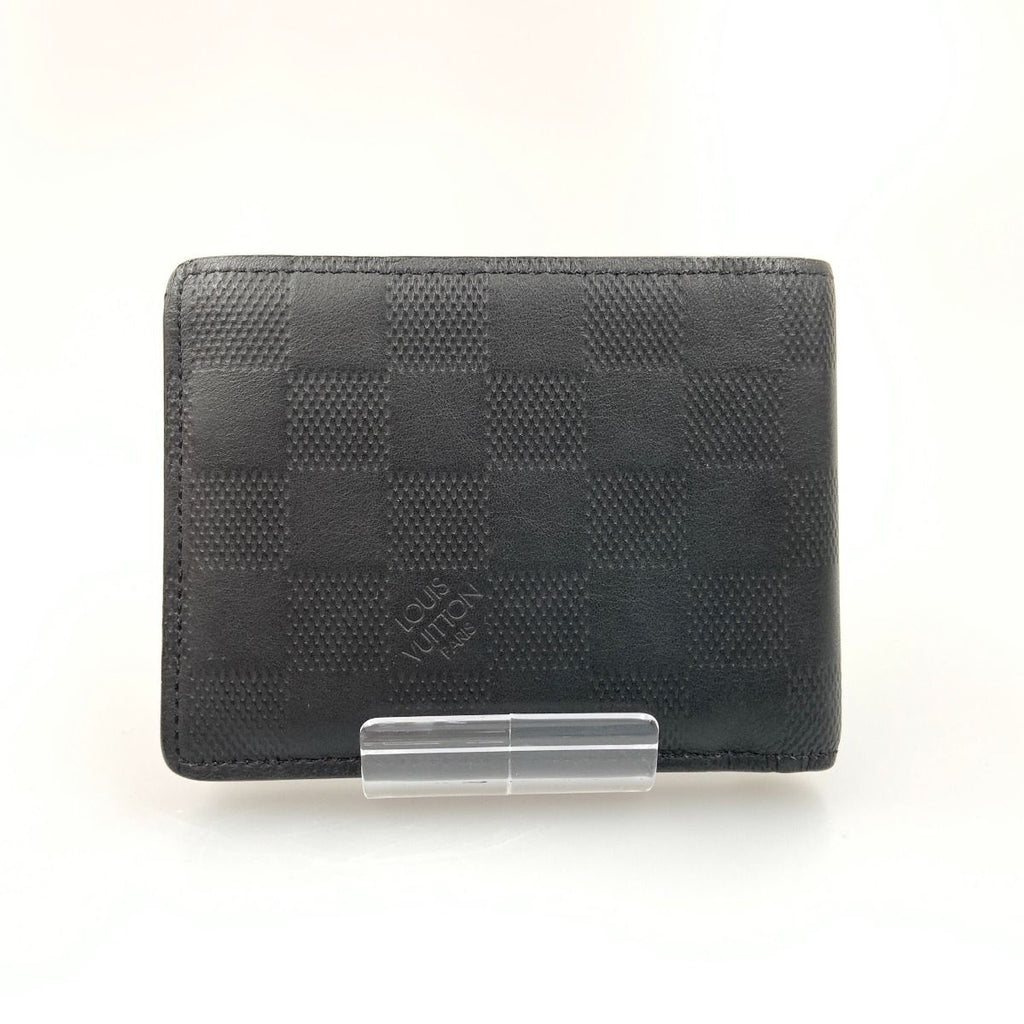 Louis Vuitton Damier Infini Portefeuille Multiple Bifold Short Billfold Black — view 2