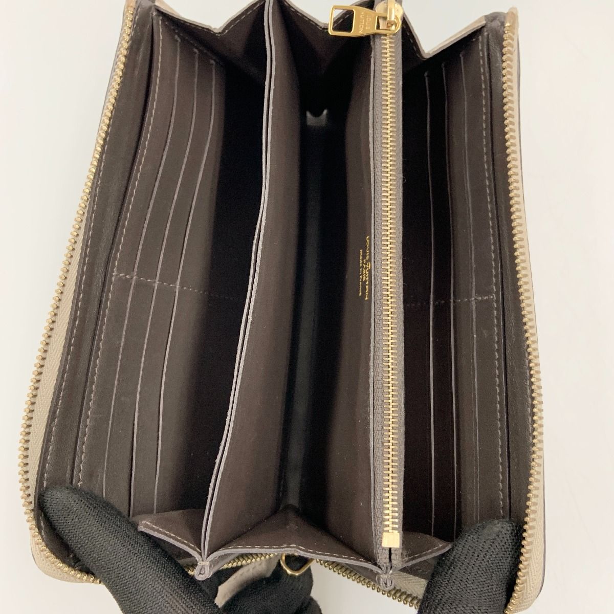 Louis Vuitton Portefeuille Comet L-shaped Zipper Wallet Beige — view 5