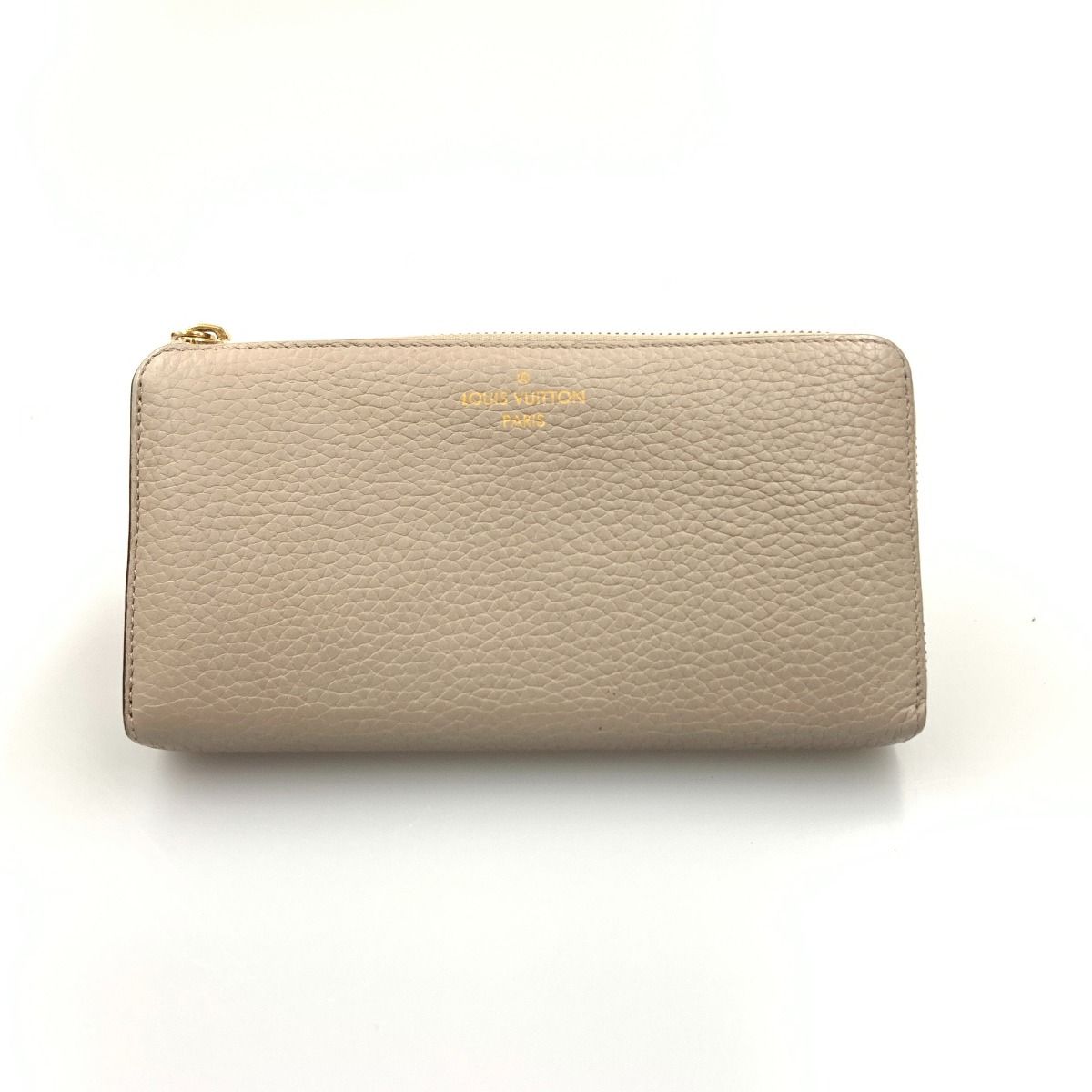 Louis Vuitton Portefeuille Comet L-shaped Zipper Wallet Beige