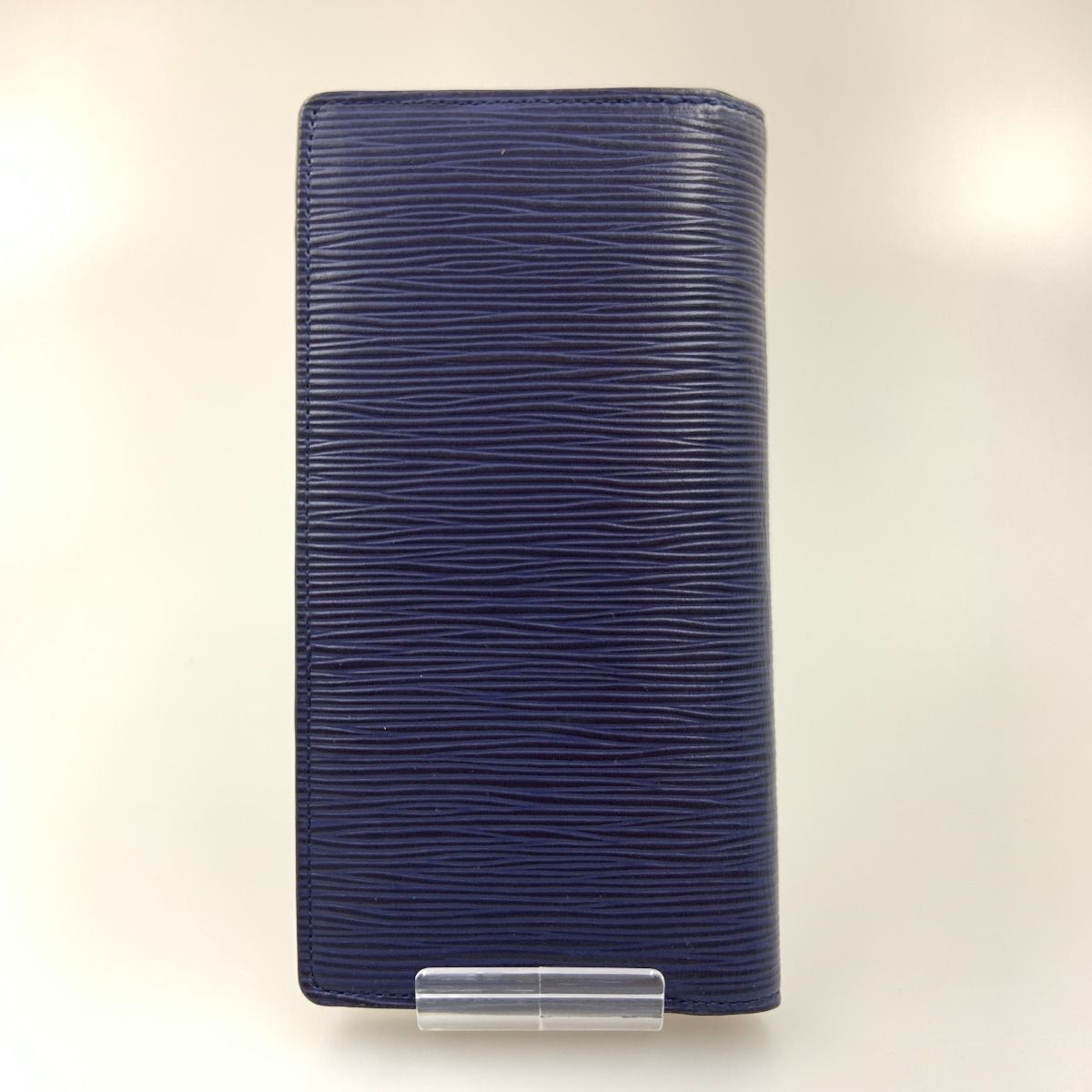 Louis Vuitton Epi Portefeuille Brazza Bifold Wallet Navy — view 2