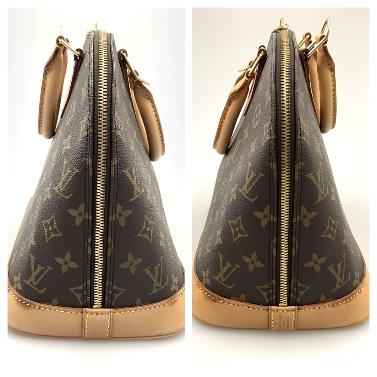 Louis Vuitton Monogram Alma Handbag Brown — view 8