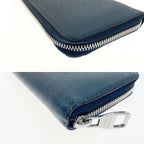Louis Vuitton Taiga Zippy Wallet Vertical Zip Around Navy — view 5