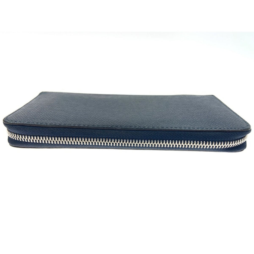 Louis Vuitton Taiga Zippy Wallet Vertical Zip Around Navy — view 6