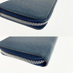 Louis Vuitton Taiga Zippy Wallet Vertical Zip Around Navy — view 4
