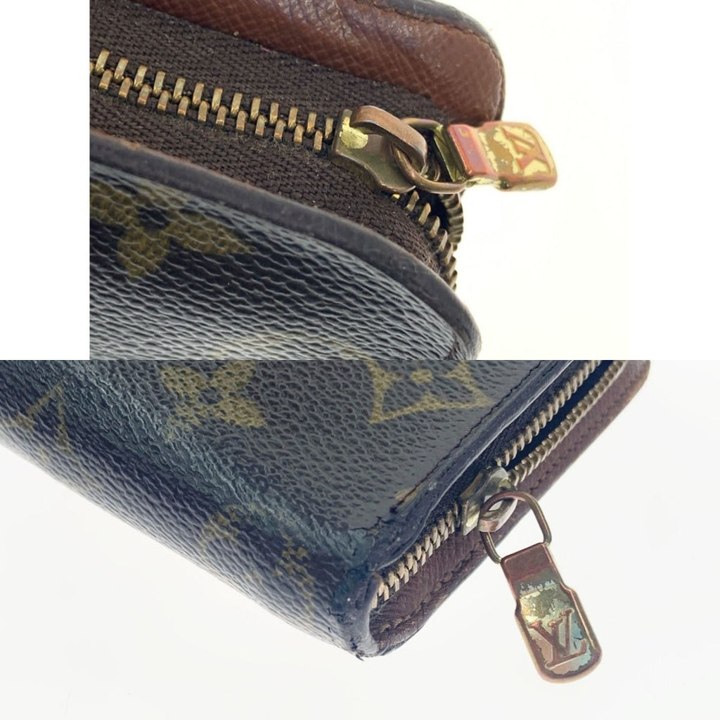 Louis Vuitton Monogram Porto Monnaie Zip Around Wallet Brown — view 7