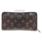 Louis Vuitton Monogram Porto Monnaie Zip Around Wallet Brown