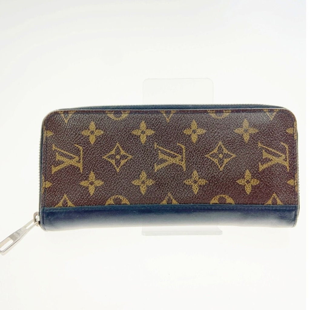 Louis Vuitton Monogram Macassar Zippy Wallet Vertical Zip Around Brown — view 2