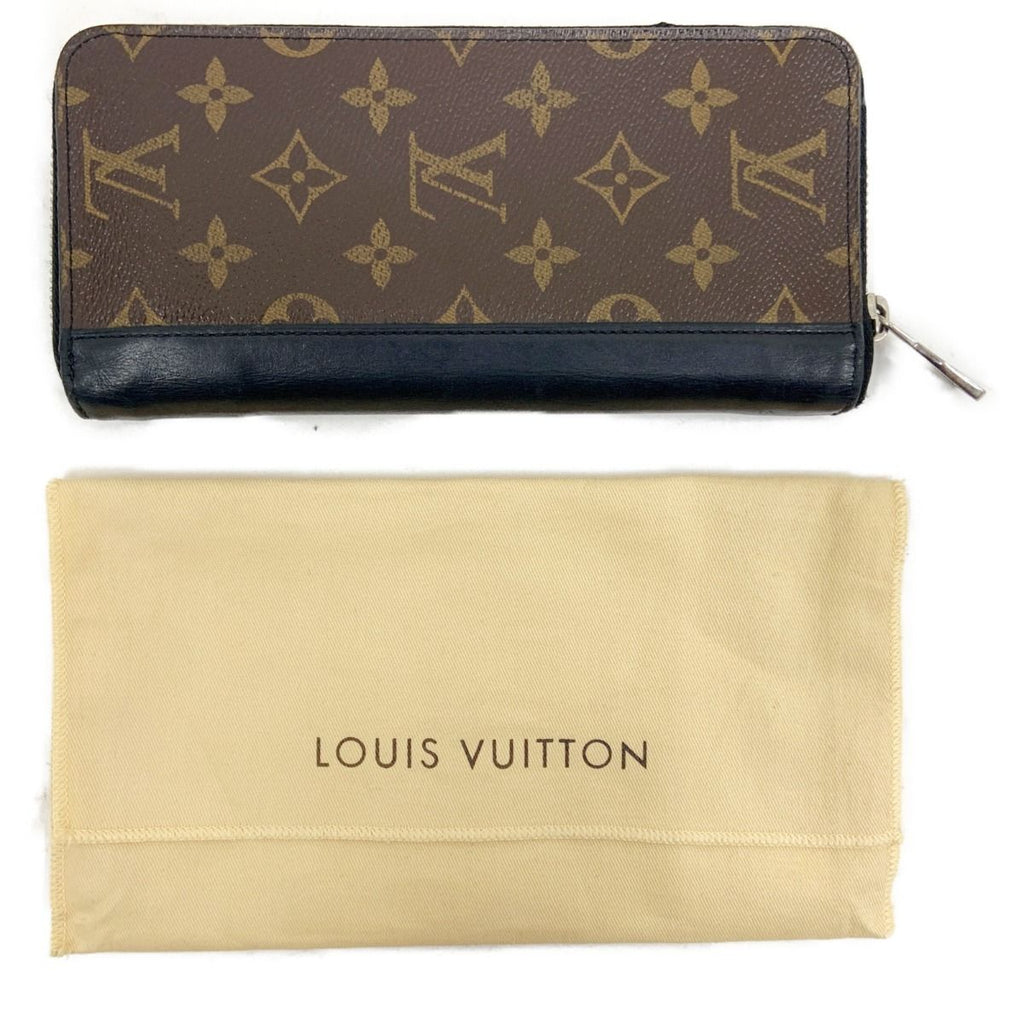 Louis Vuitton Monogram Macassar Zippy Wallet Vertical Zip Around Brown — view 8