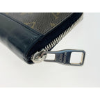 Louis Vuitton Monogram Macassar Zippy Wallet Vertical Zip Around Brown — view 3