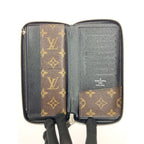 Louis Vuitton Monogram Macassar Zippy Wallet Vertical Zip Around Brown — view 4