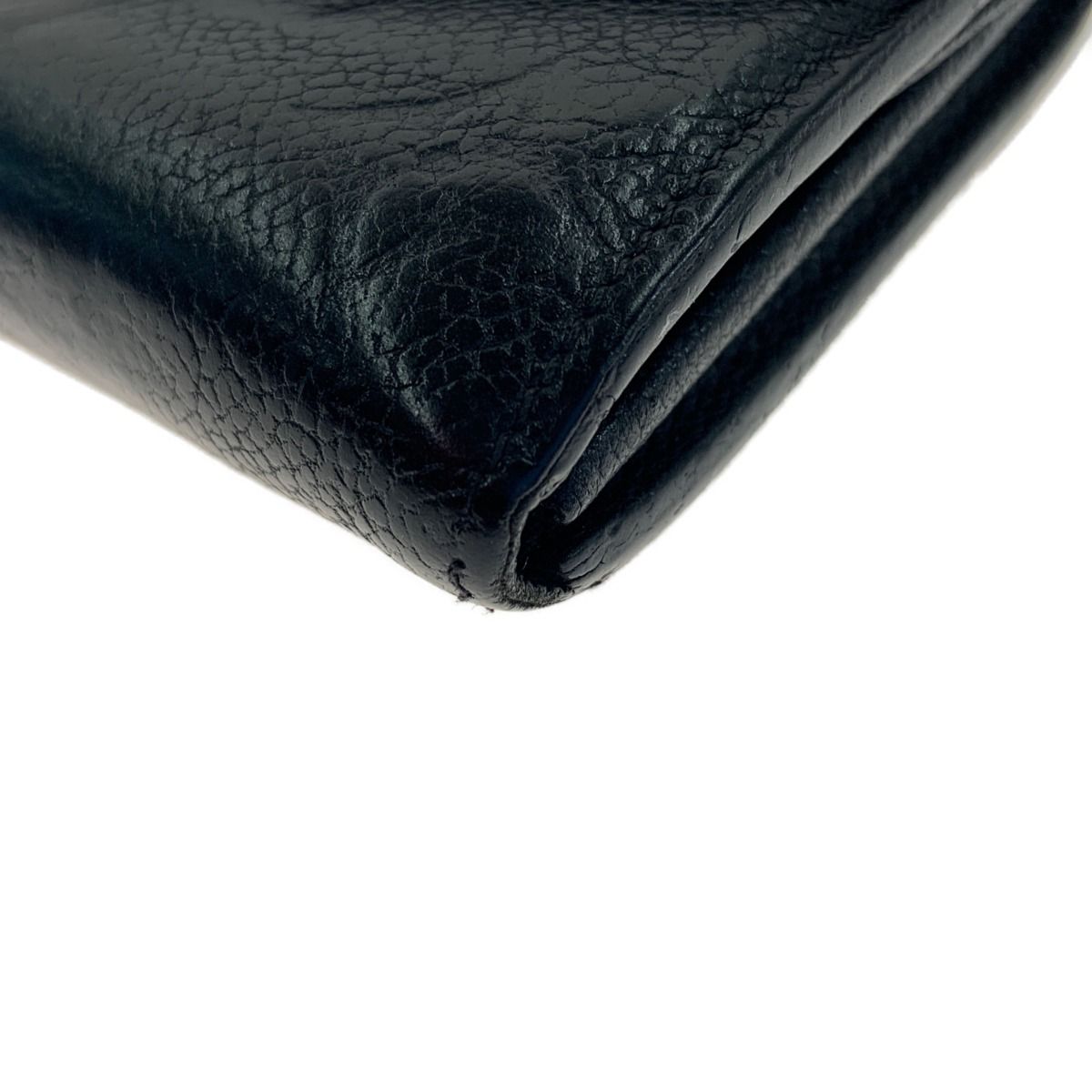 Louis Vuitton Monogram Empreinte Portefeuille Sarah Bifold Wallet Black — view 5