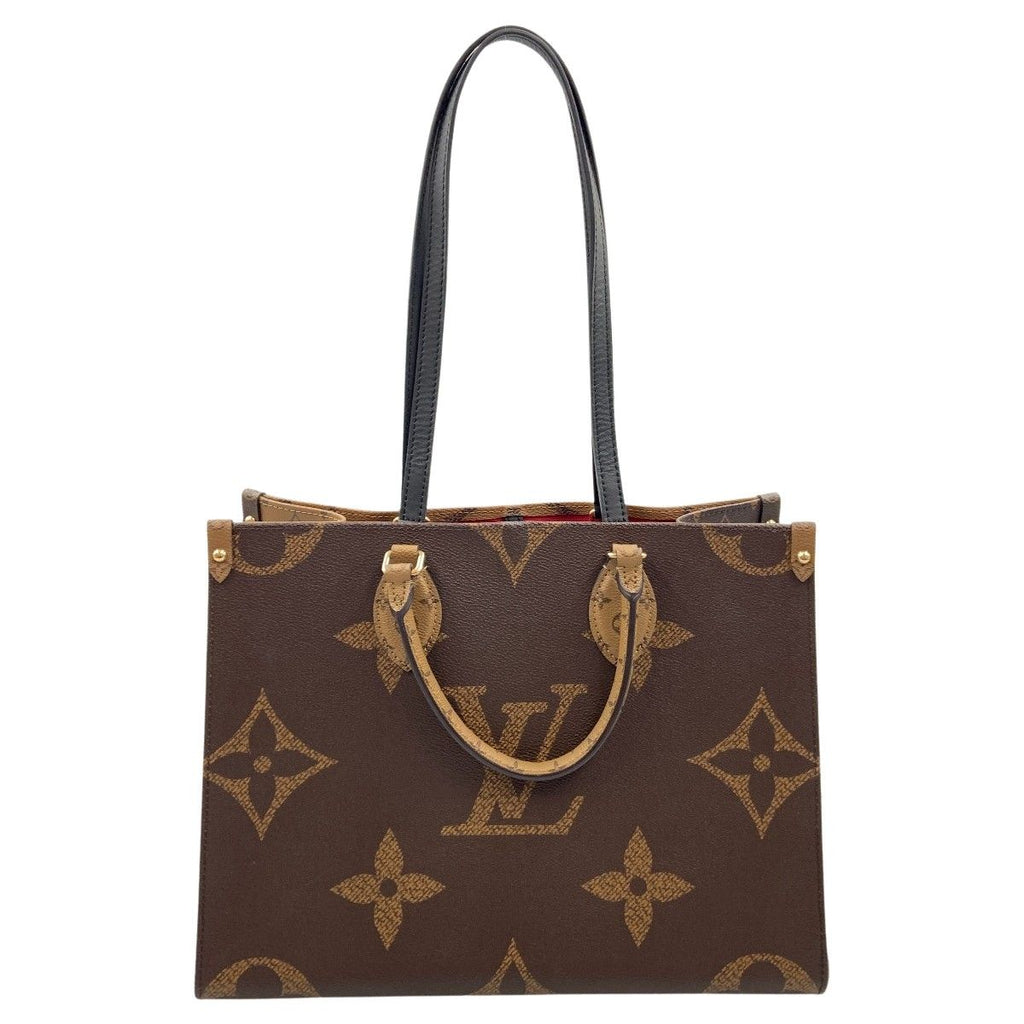 Louis Vuitton Monogram Giant on the Go MM 2-Way Bag Brown
