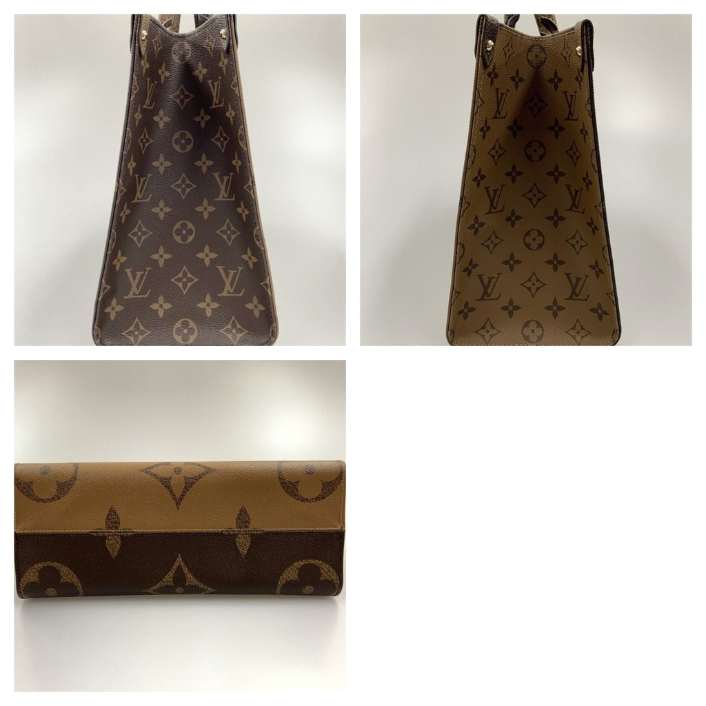 Louis Vuitton Monogram Giant on the Go MM 2-Way Bag Brown — view 3