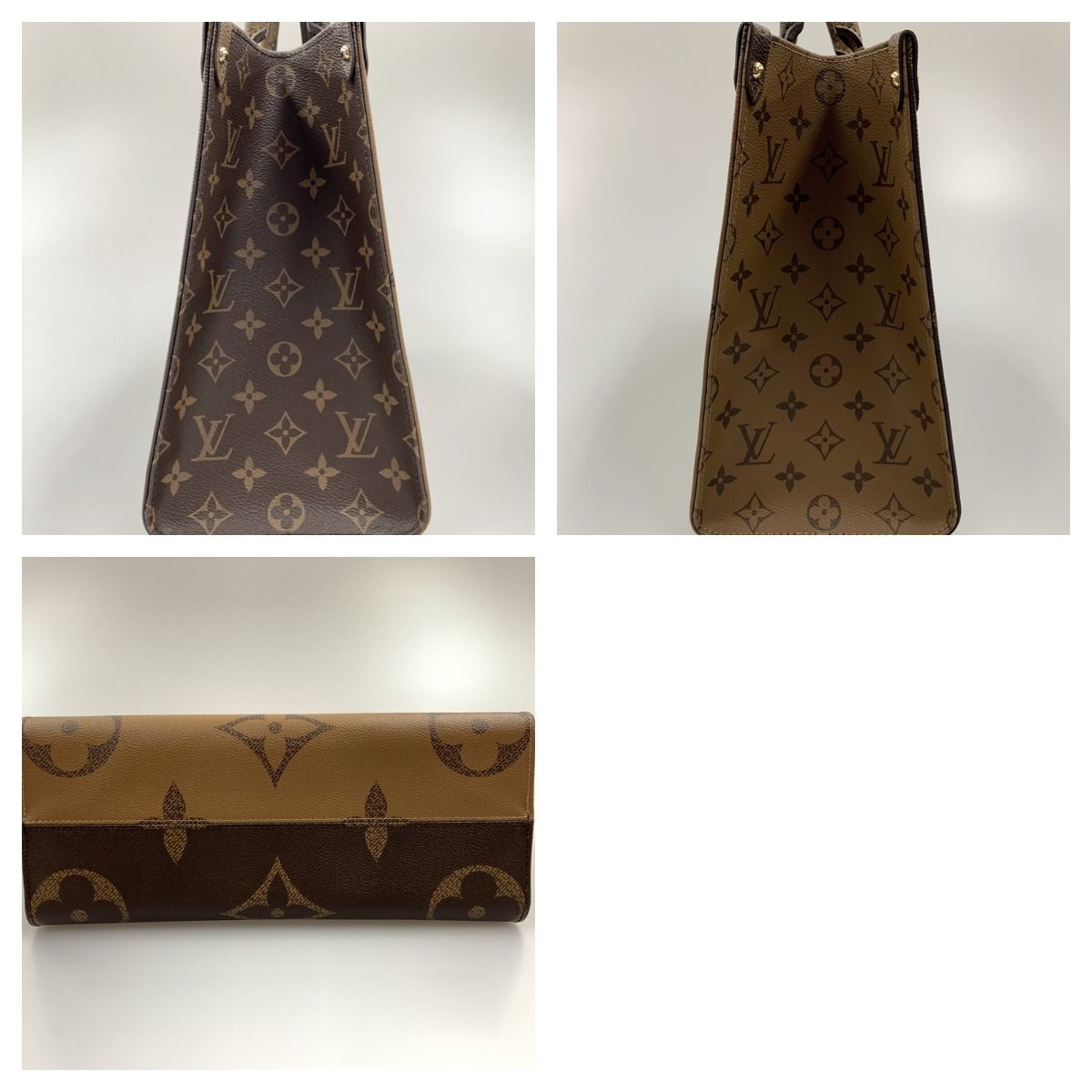 Louis Vuitton Monogram Giant on the Go MM 2-Way Bag Brown — view 3