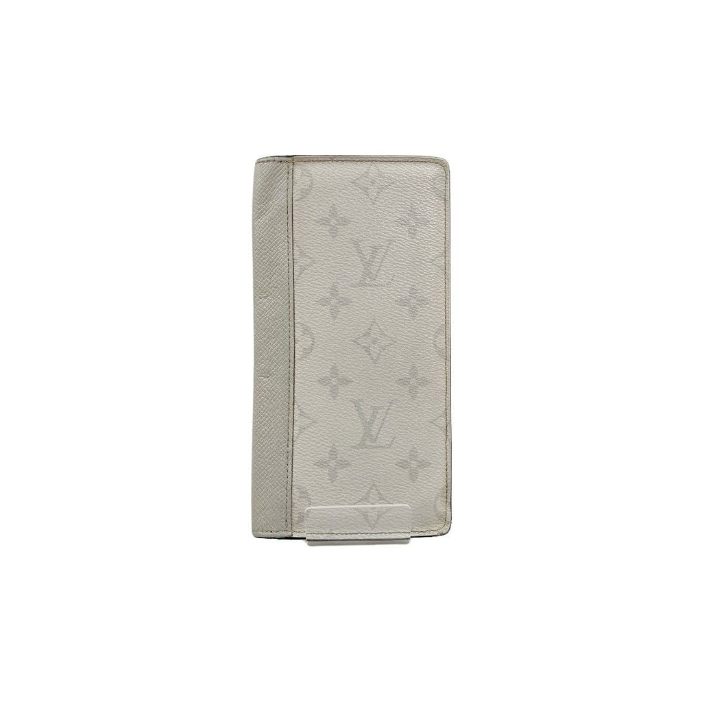 Louis Vuitton Portefeuille Brazza NM Taigarama Bifold Wallet White