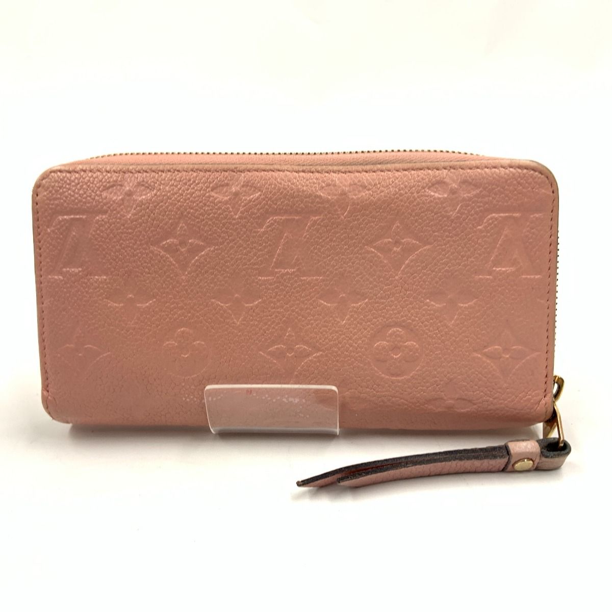 Louis Vuitton Monogram Empreinte Zippy Wallet Zip Around Pink