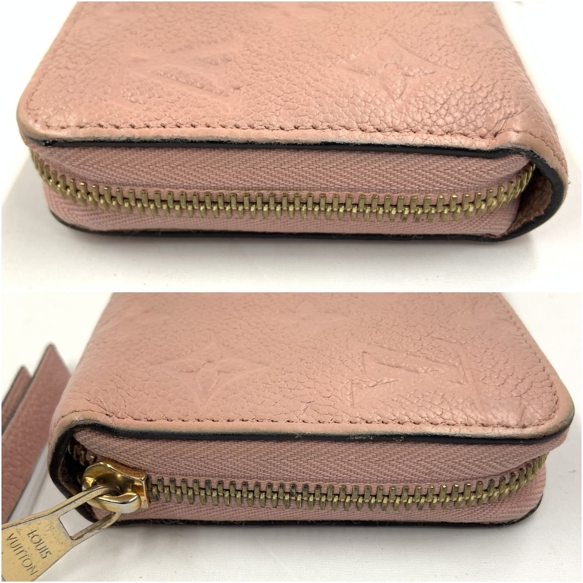 Louis Vuitton Monogram Empreinte Zippy Wallet Zip Around Pink — view 6