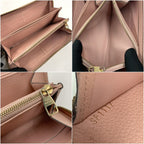 Louis Vuitton Monogram Empreinte Zippy Wallet Zip Around Pink — view 7