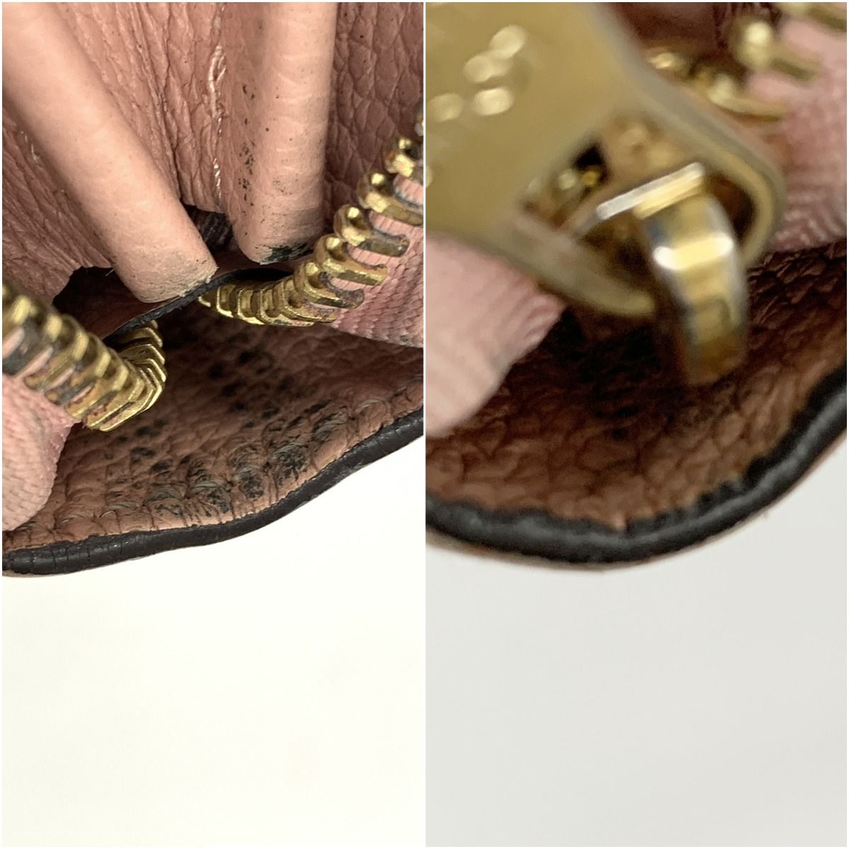 Louis Vuitton Monogram Empreinte Zippy Wallet Zip Around Pink — view 8