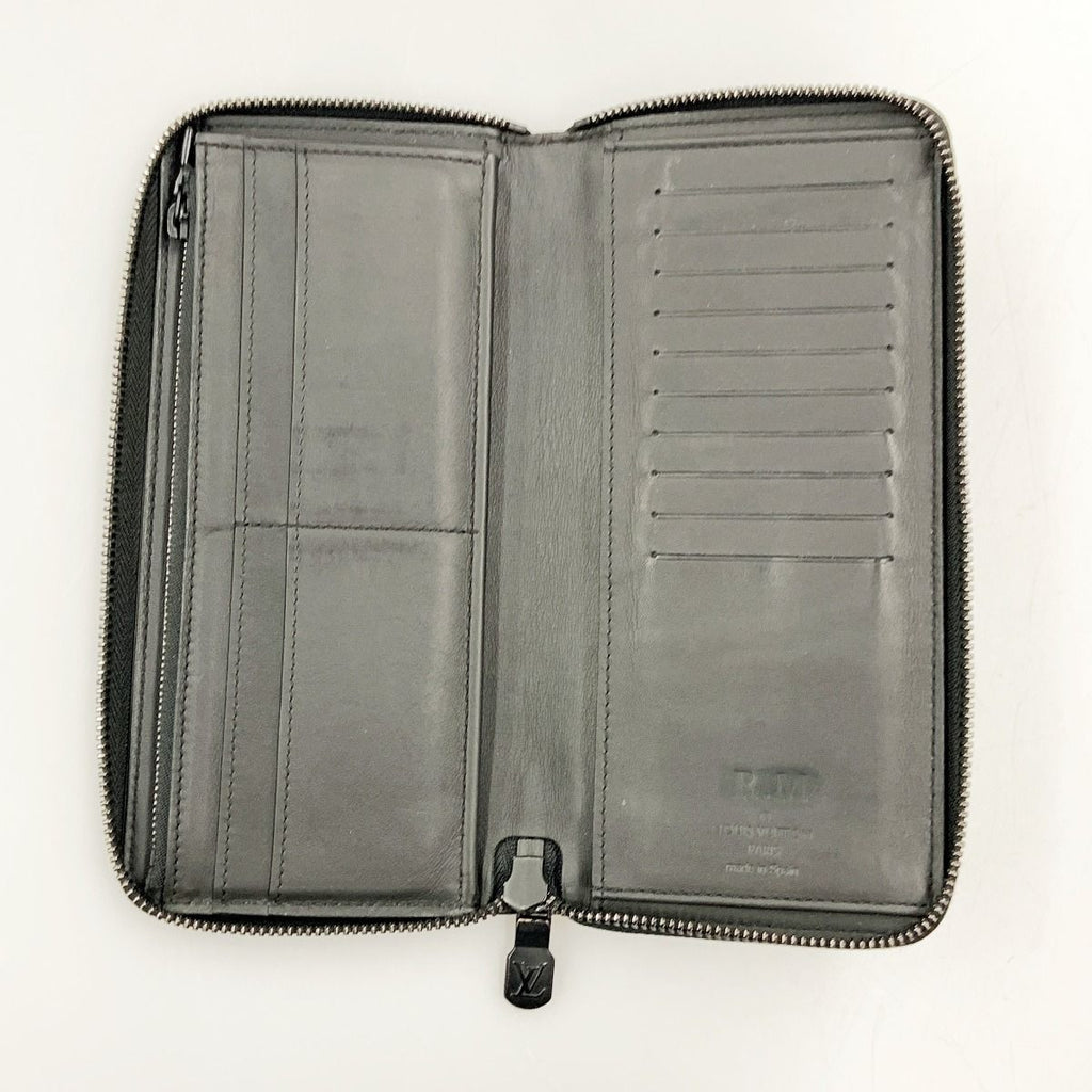 Louis Vuitton Monogram Shadow Zippy Wallet Vertical Zip Around Black — view 5