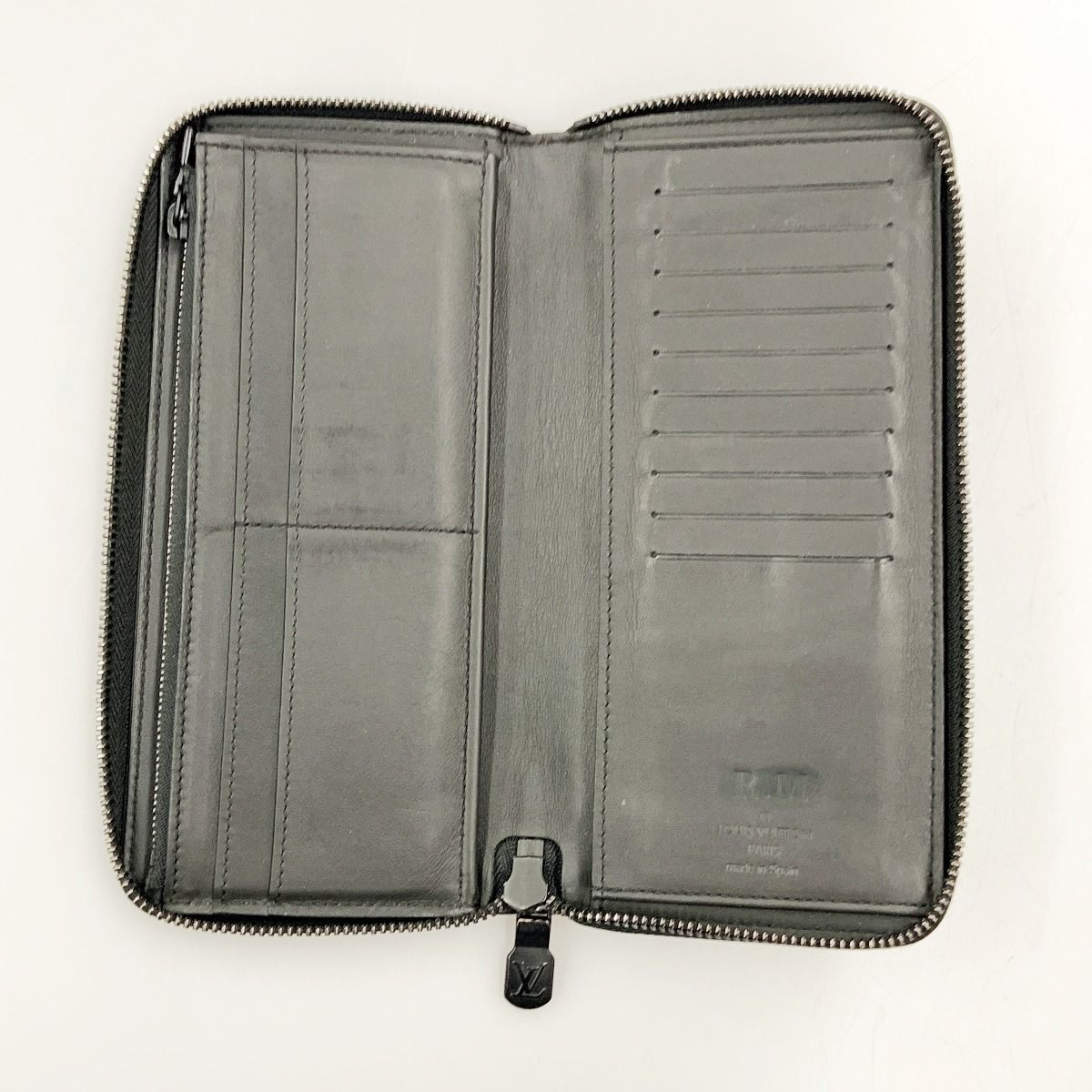Louis Vuitton Monogram Shadow Zippy Wallet Vertical Zip Around Black — view 5