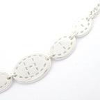 Hermes Choker Point Sellier Silver Necklace — view 3