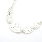 Hermes Choker Point Sellier Silver Necklace