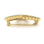 Chanel Brooch Gold Dark Gray CC Logo — view 4