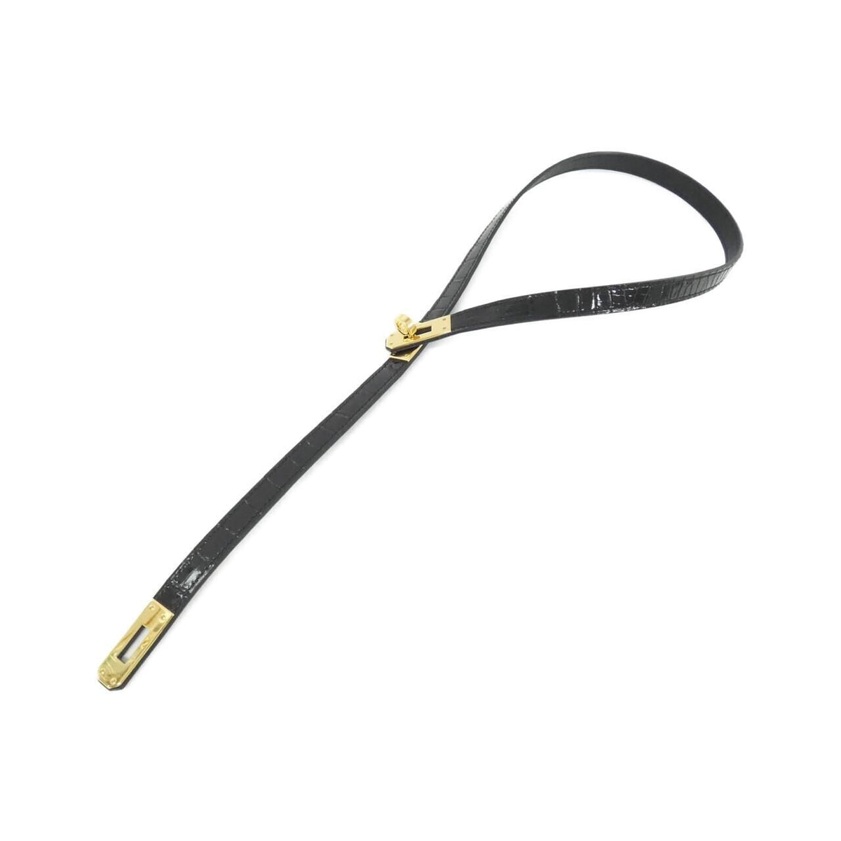 Hermes Kelly Necklace Black — view 2