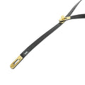 Hermes Kelly Necklace Black