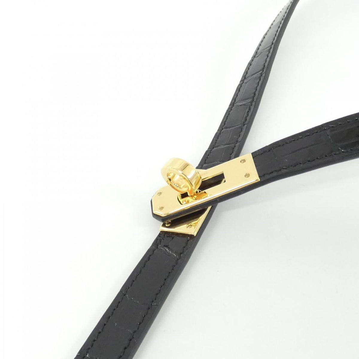 Hermes Kelly Necklace Black — view 3