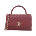 Chanel Bag Handbag Burgundy