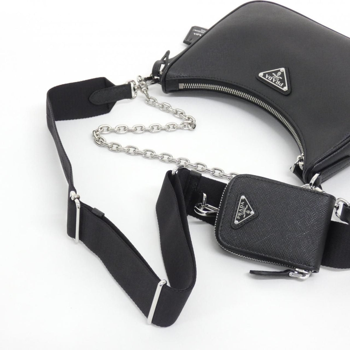 Prada Shoulder Bag Silver — view 5