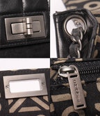 Chanel Chain Shoulder Bag Crossbody Silver Choco Bar 2.55 — view 6