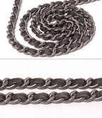 Chanel Chain Shoulder Bag Crossbody Silver Choco Bar 2.55 — view 7